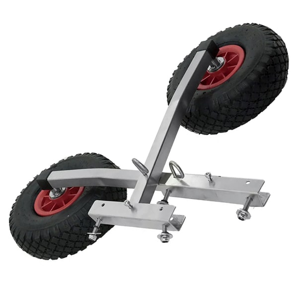 Транцевые колеса для лодки КТ-400 нержавеющая сталь фиксация штифтом